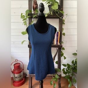 Fig & Blu: Blue Sleeveless Blouse